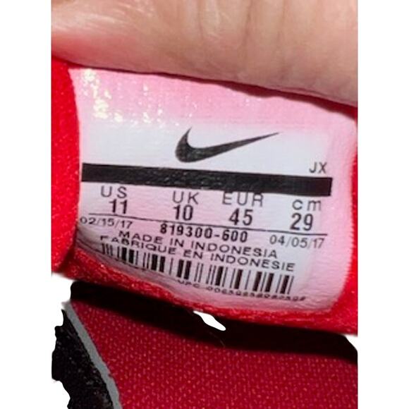 Nike Men\'s sz 11 Revolution 3 819300-600 Running Shoe University Red main image 5